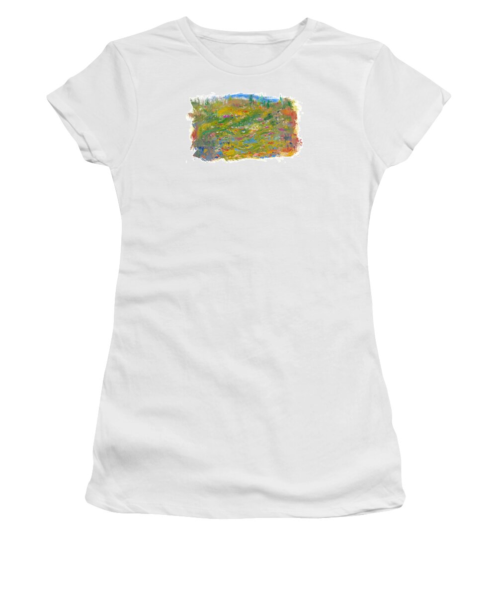 Valley Women's T-Shirt featuring the painting In the Valley by Bjorn Sjogren