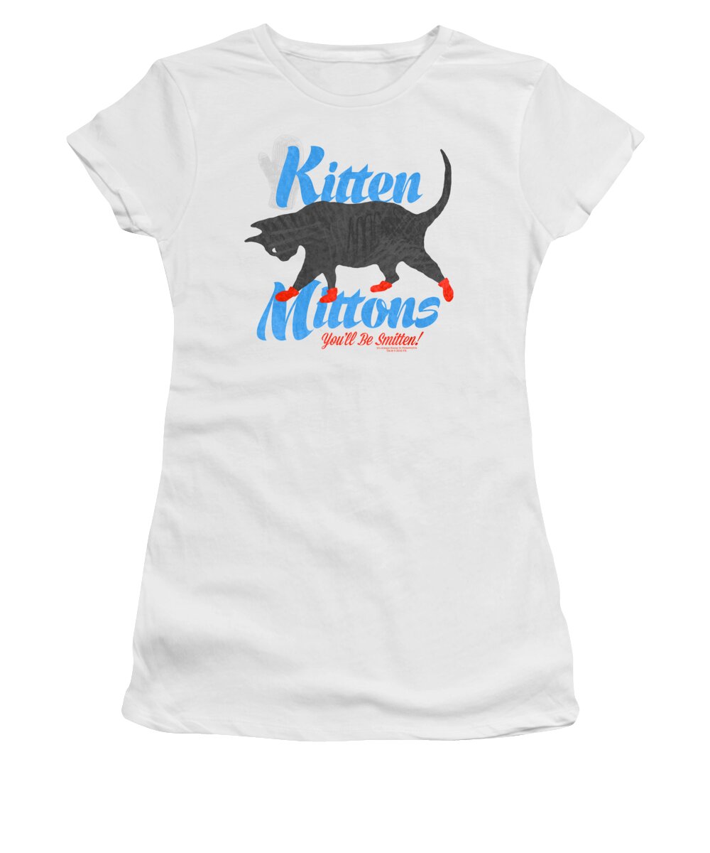  Women's T-Shirt featuring the digital art Its Always Sunny In Philadelphia - Kitten Mittons by Brand A