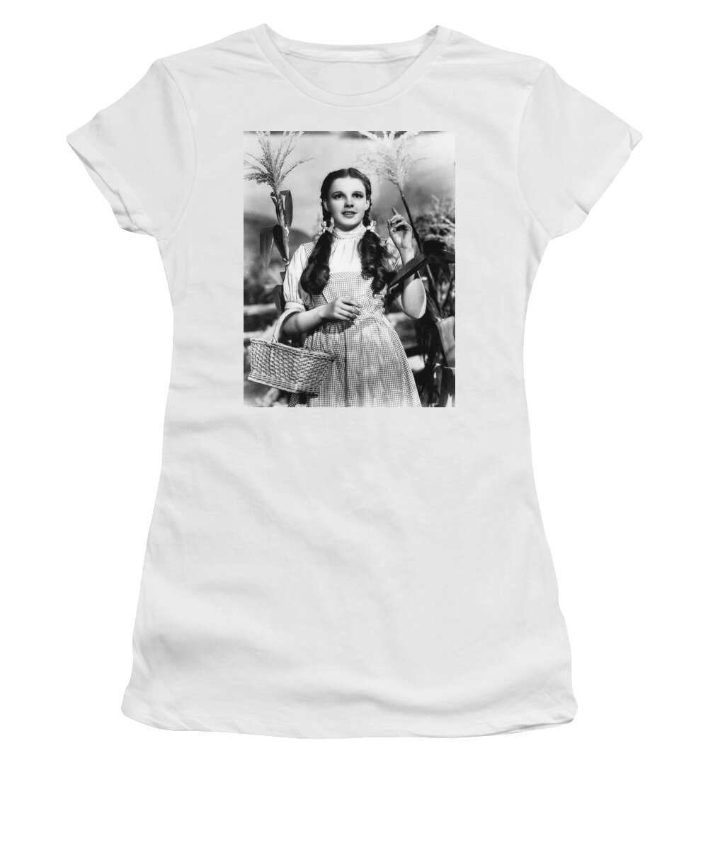 1930's Women's T-Shirt featuring the photograph Judy Garland As Dorothy by Underwood Archives