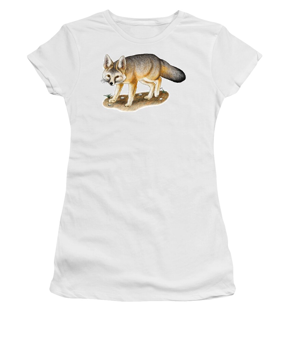 Fox Women's T-Shirt featuring the photograph Kit Fox by Roger Hall
