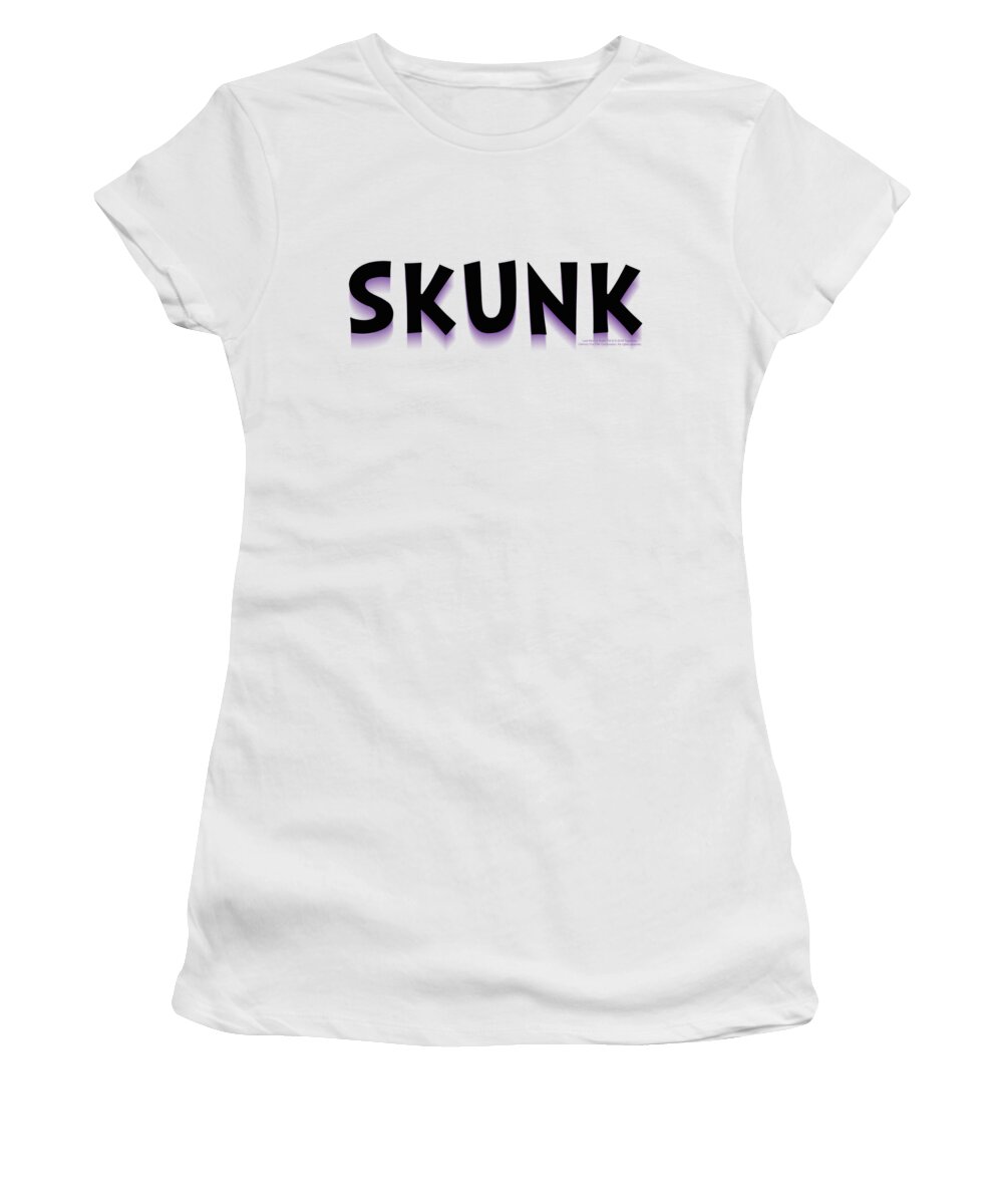  Women's T-Shirt featuring the digital art Last Man On Earth - Skunk by Brand A