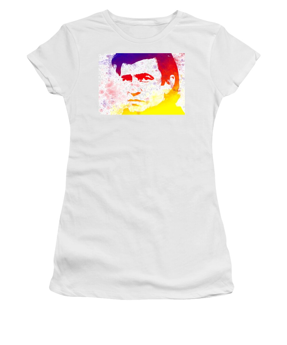 Classic Women's T-Shirt featuring the photograph Legend Johnny Cash by Chris Smith