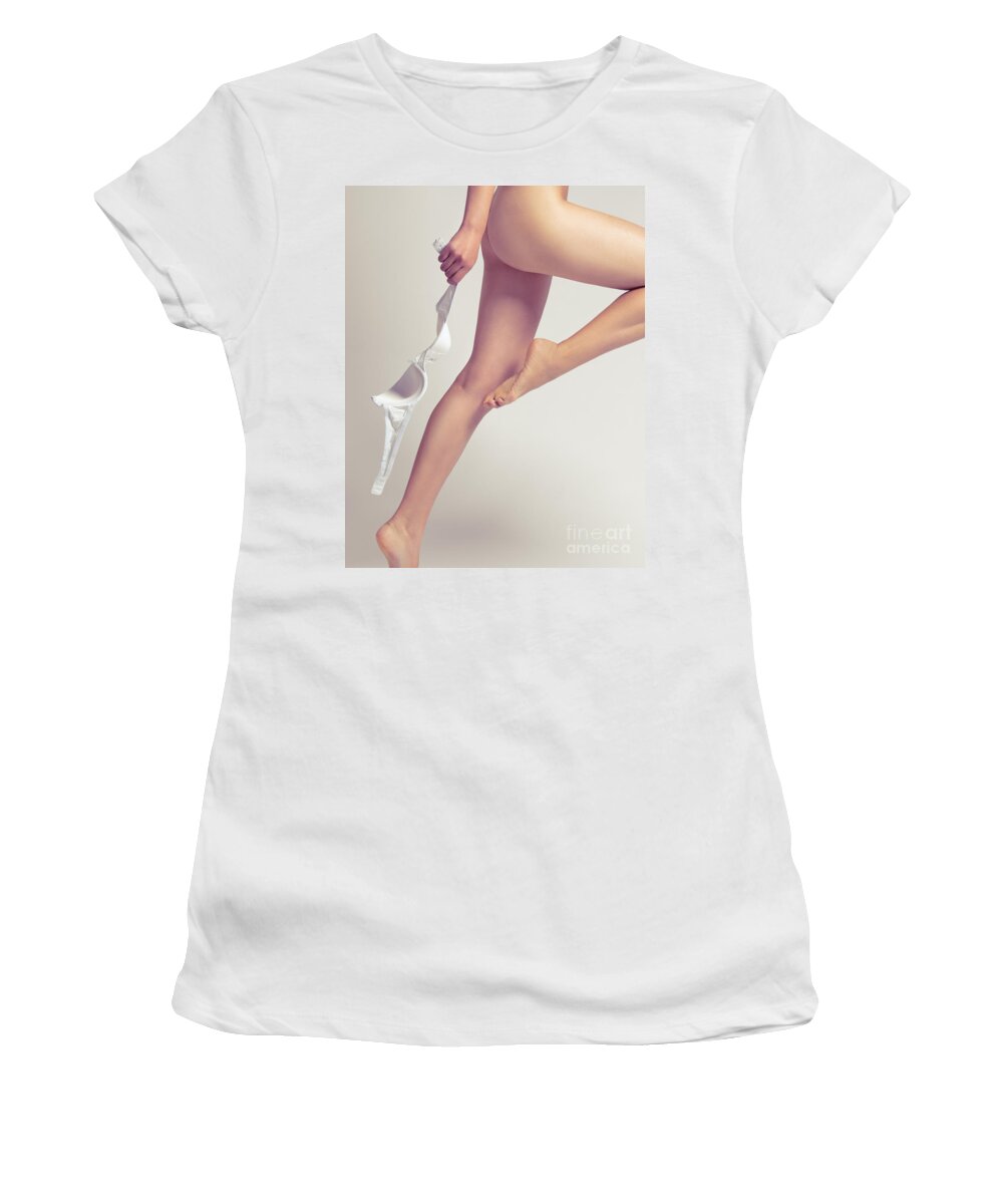 Graphic Print T-shirt Bra