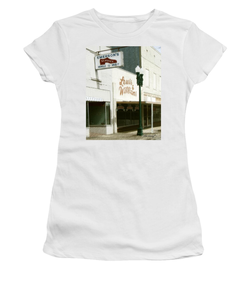 Grocery Store Women's T-Shirt featuring the photograph Lewis and Williams by Lee Owenby