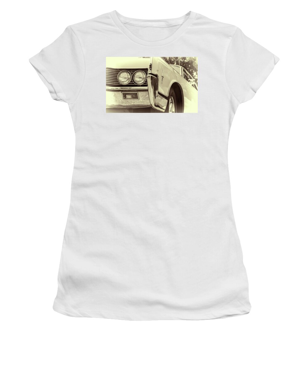 Joan Carroll Women's T-Shirt featuring the photograph Lincoln Continental by Joan Carroll