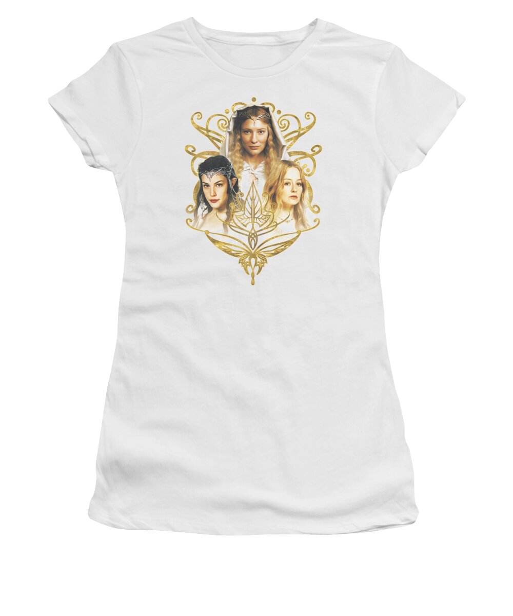  Women's T-Shirt featuring the digital art Lor - Women Of Middle Earth by Brand A