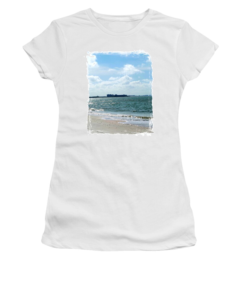 Lowers Key Beach Women's T-Shirt featuring the photograph Lovers Key Beach. Florida by Oksana Semenchenko