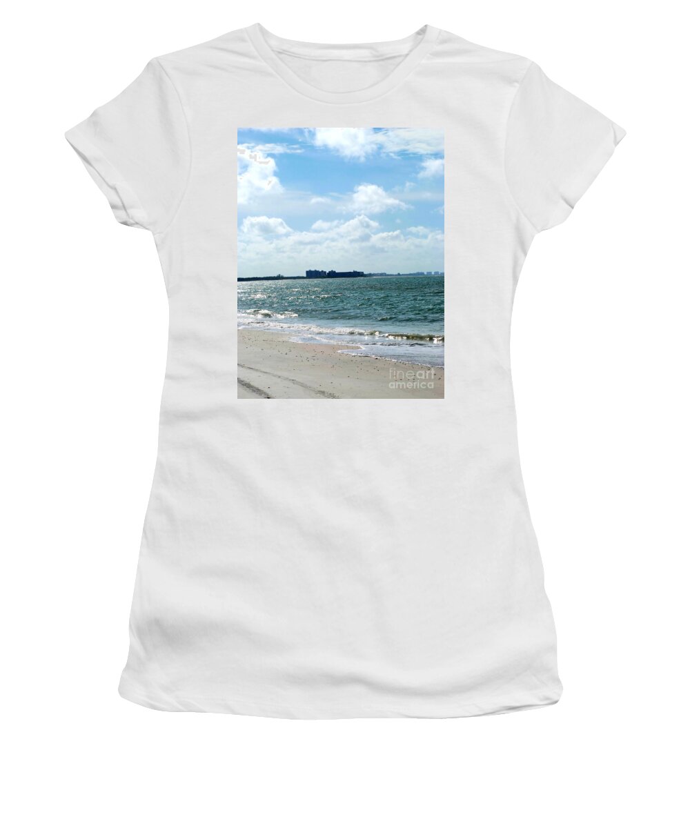 Lovers Key Beach Women's T-Shirt featuring the photograph Lovers Key Beach by Oksana Semenchenko