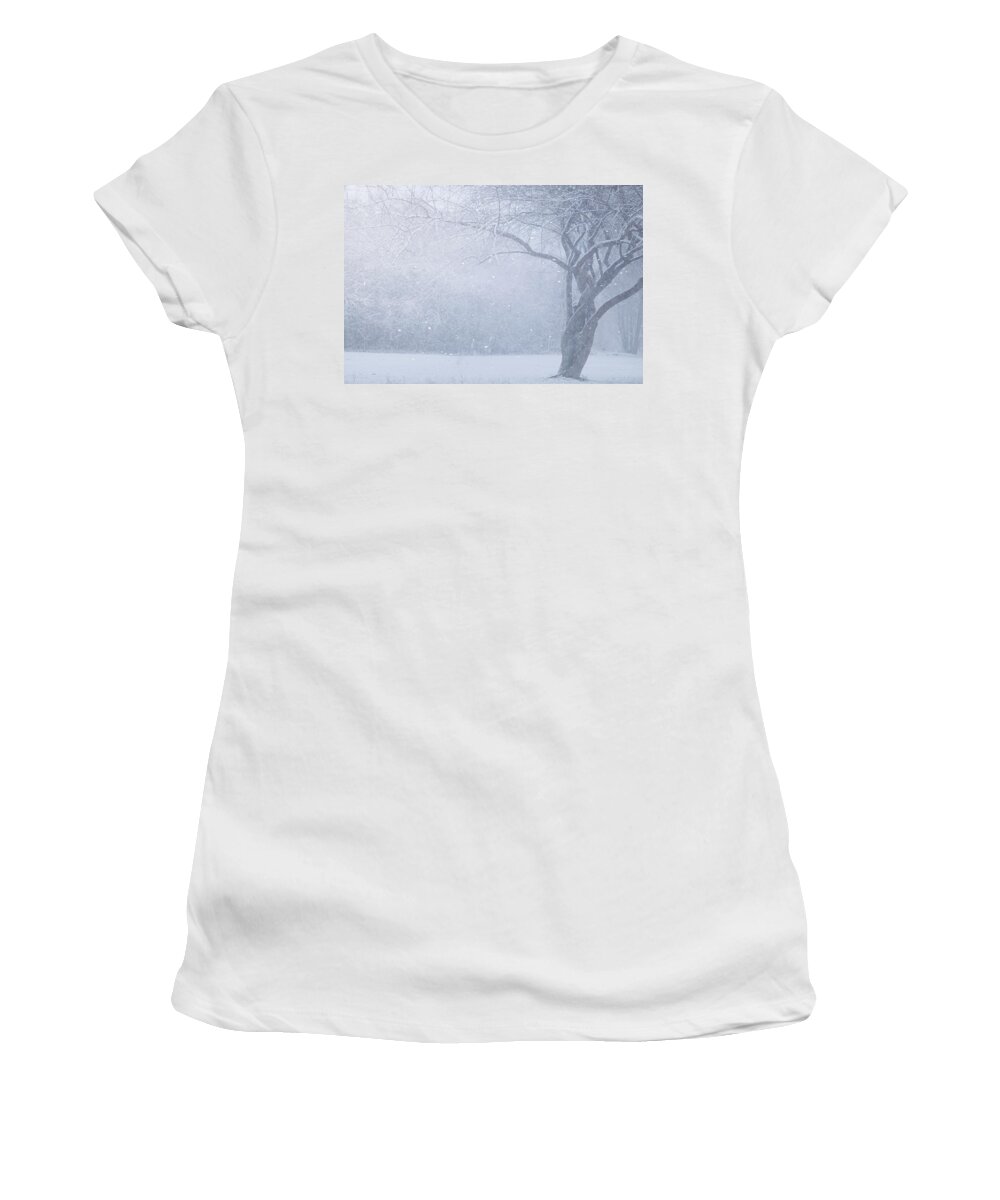 Snow Women's T-Shirt featuring the photograph Magic Of The Season by Carrie Ann Grippo-Pike