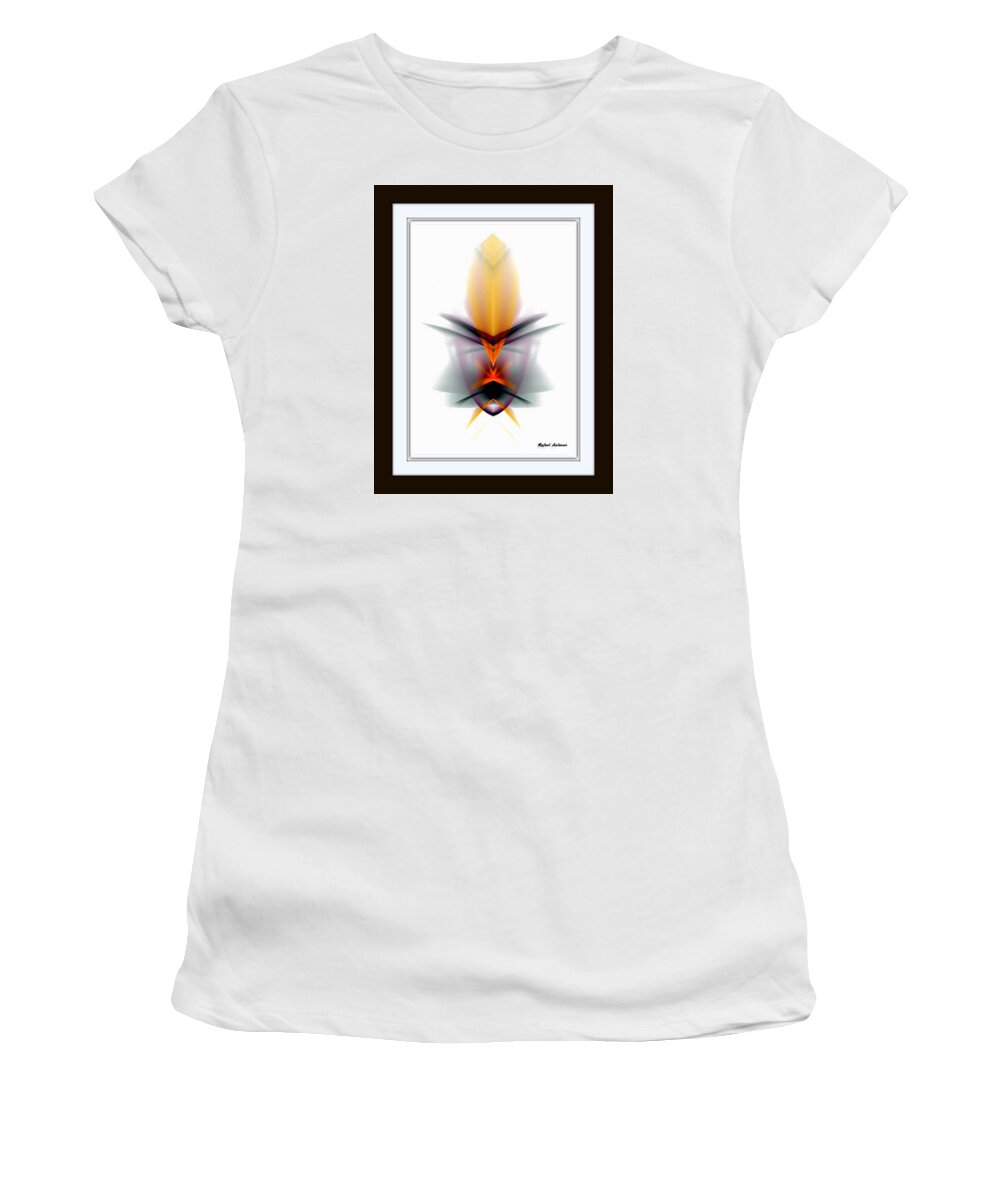 Abstract Women's T-Shirt featuring the mixed media Mask by Rafael Salazar