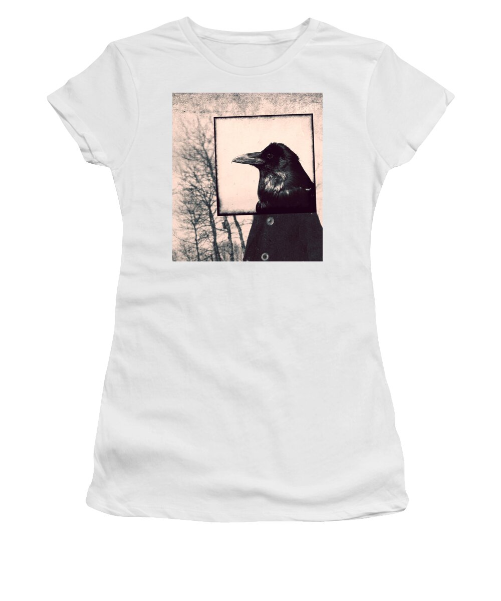 Bird Women's T-Shirt featuring the photograph Message Broken Wing by J C