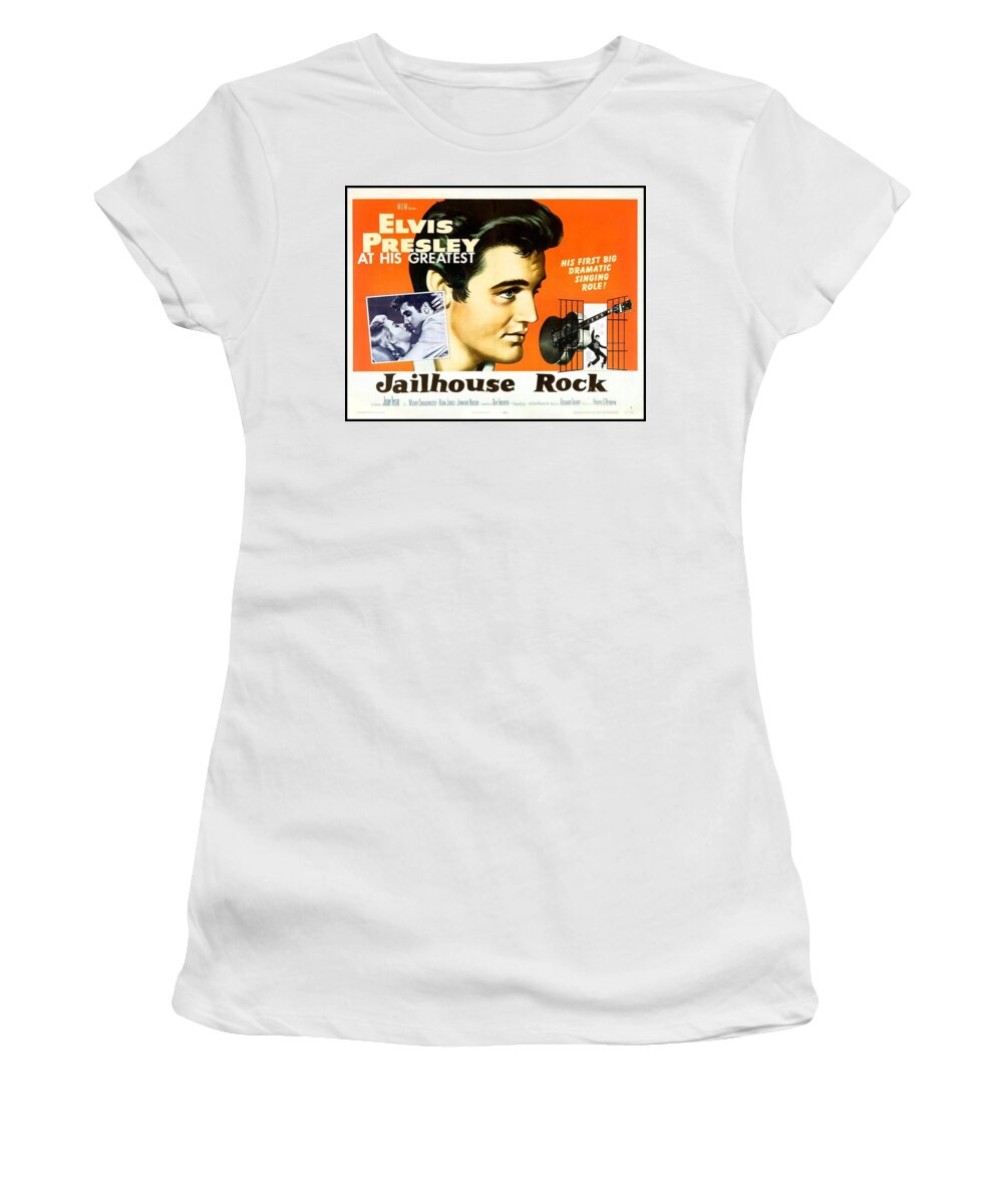 Elvis Women's T-Shirt featuring the photograph Mix Of Different Images Elvis by Action