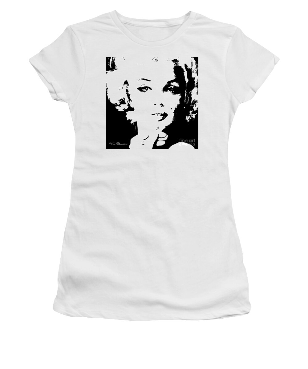 Theo Danella Women's T-Shirt featuring the painting MM 132 sw by Theo Danella