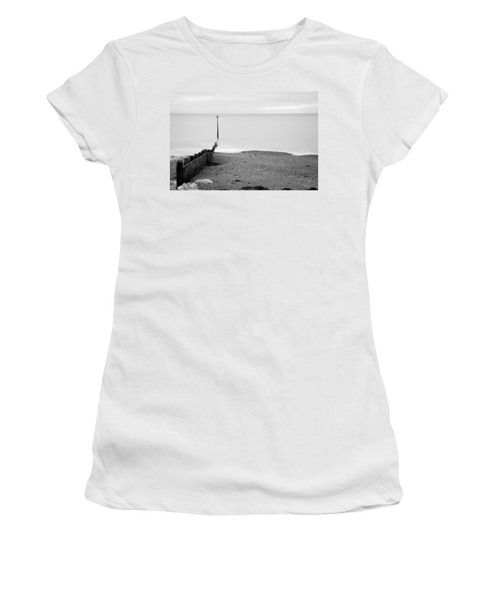 Kingsdown Women's T-Shirt featuring the photograph Morning at Kingsdown by Ian Middleton