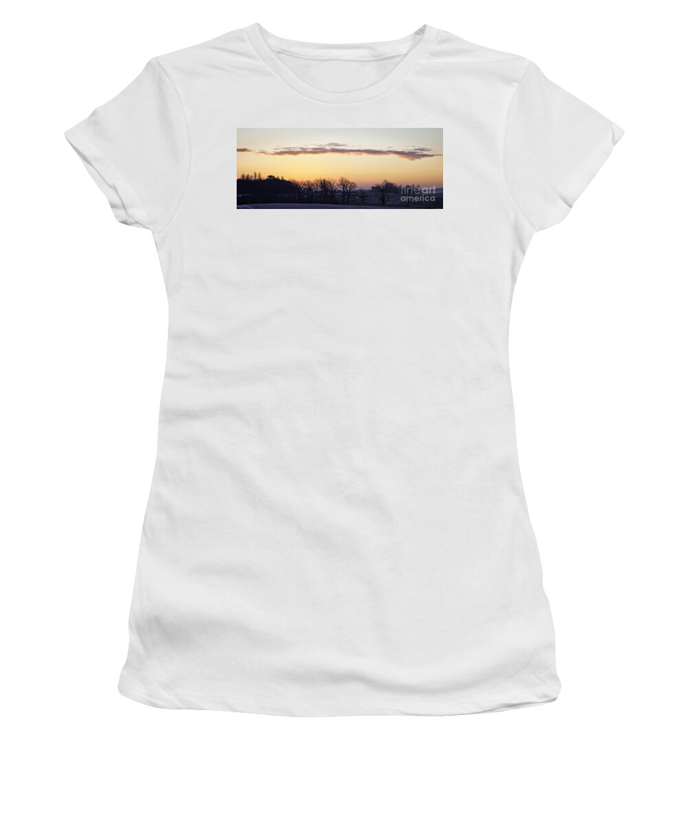 Sunrise Women's T-Shirt featuring the photograph Morning View by Jan Killian