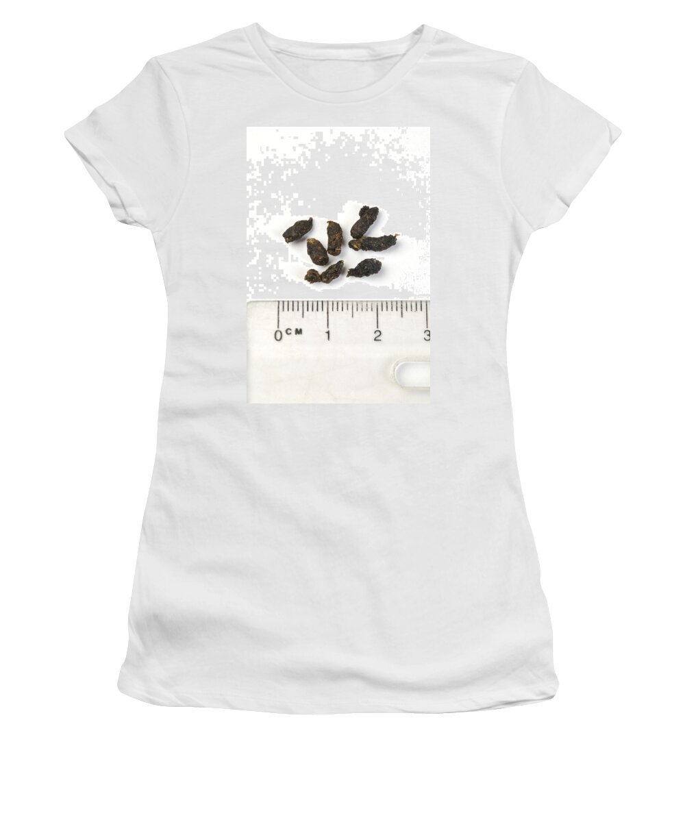 Mouse Droppings Women's T-Shirt featuring the photograph Mouse Droppings by John Daniels