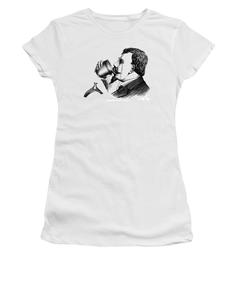 Science Women's T-Shirt featuring the photograph Mustache Guard 1872 by Science Source