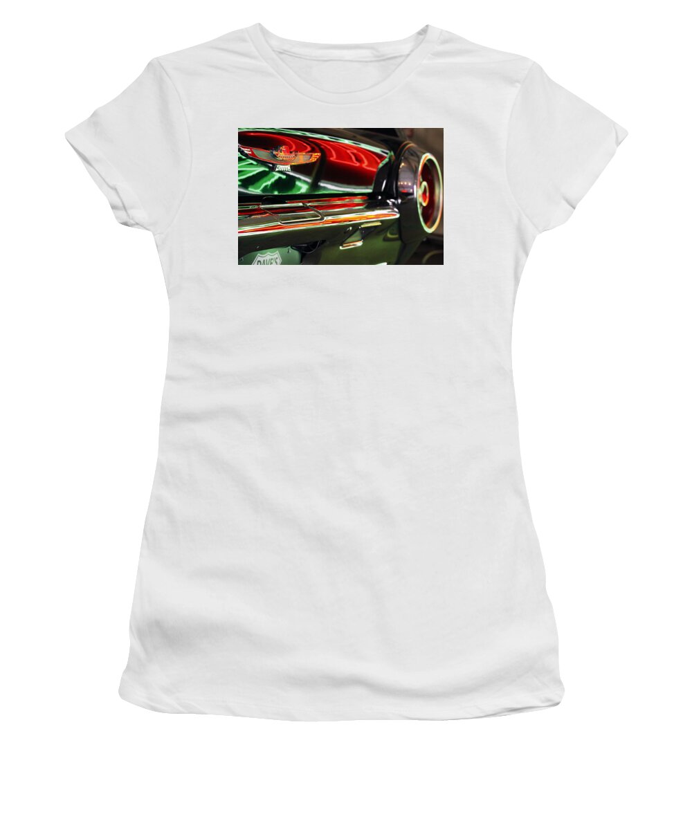 Neon Women's T-Shirt featuring the photograph Neon Reflections by Shoal Hollingsworth