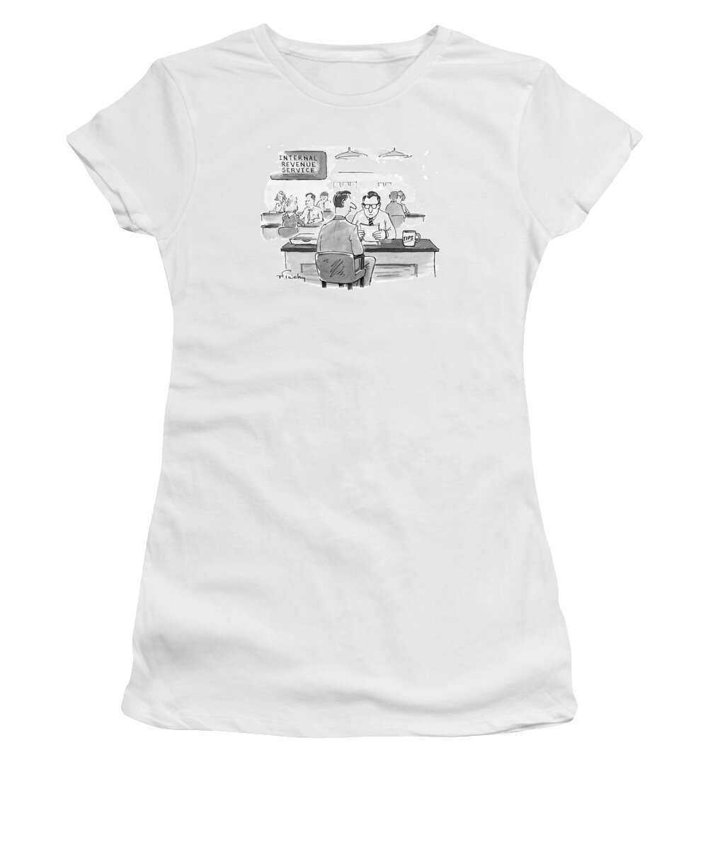 Government Women's T-Shirt featuring the drawing New Yorker April 7th, 1997 by Mike Twohy