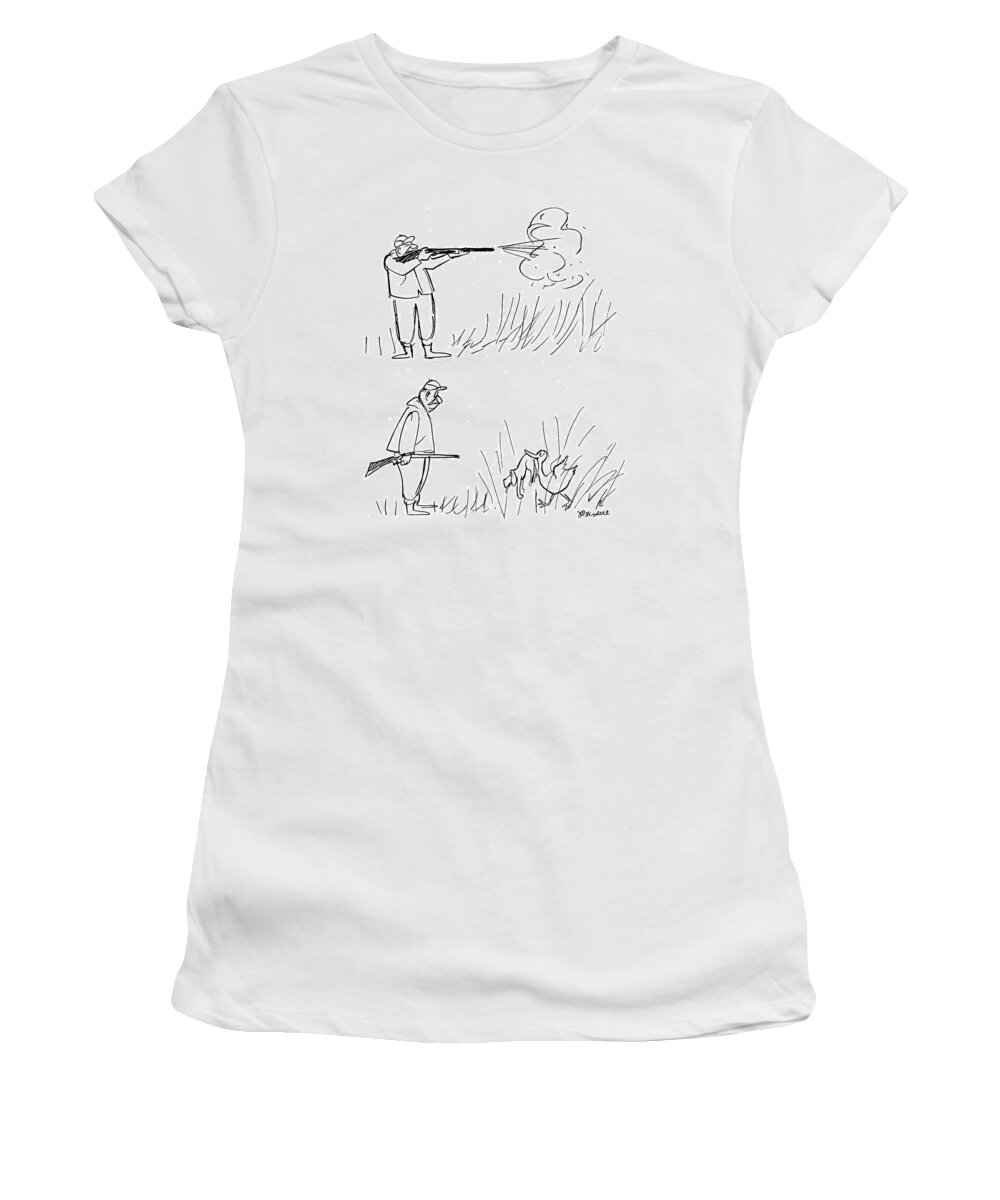 71723 Fmo Frank Modell Women's T-Shirt featuring the drawing New Yorker December 9th, 1961 by Frank Modell