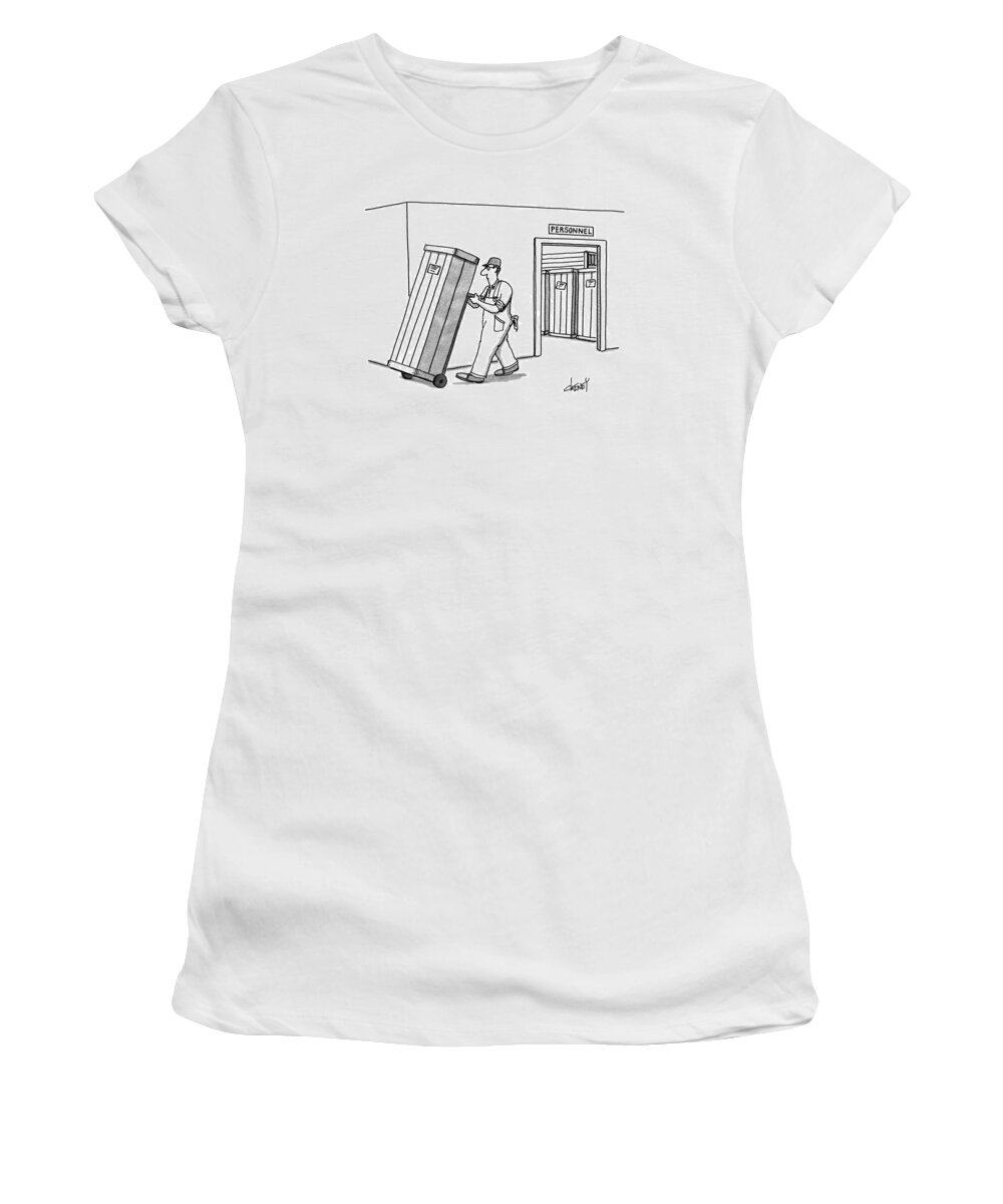 Business Women's T-Shirt featuring the drawing New Yorker July 2nd, 1990 by Tom Cheney