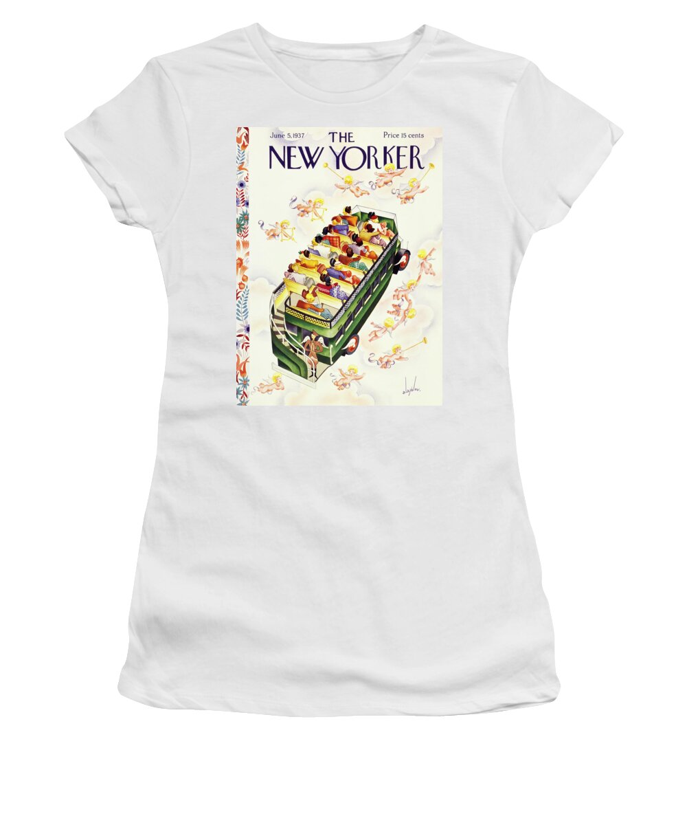 Wedding Season Women's T-Shirt featuring the painting New Yorker June 5 1937 by Constantin Alajalov