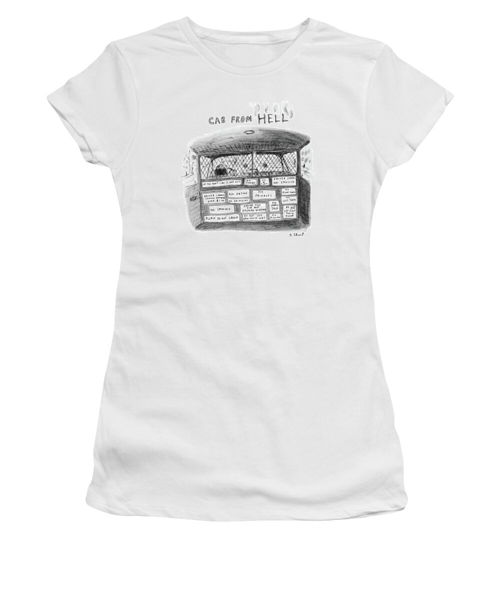 Urban Women's T-Shirt featuring the drawing New Yorker June 6th, 1983 by Roz Chast
