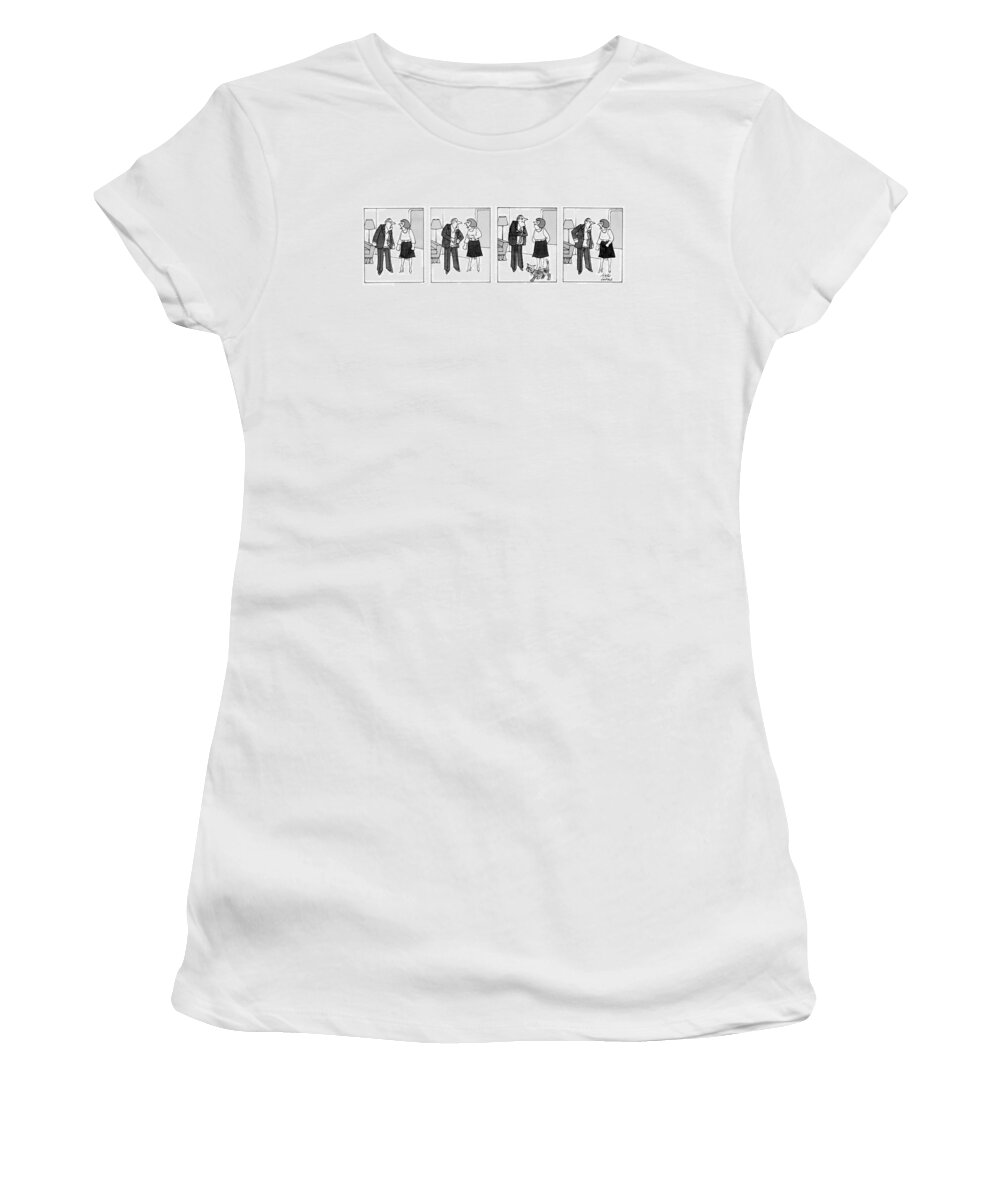 Animals Women's T-Shirt featuring the drawing New Yorker March 23rd, 1987 by Joseph Farris