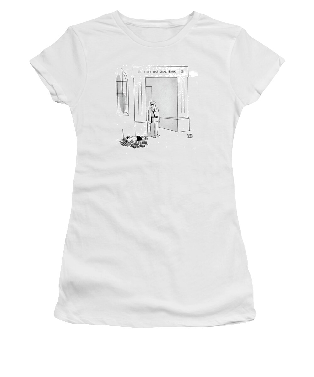 111450 Cda Chon Day Women's T-Shirt featuring the drawing New Yorker October 11th, 1941 by Chon Day