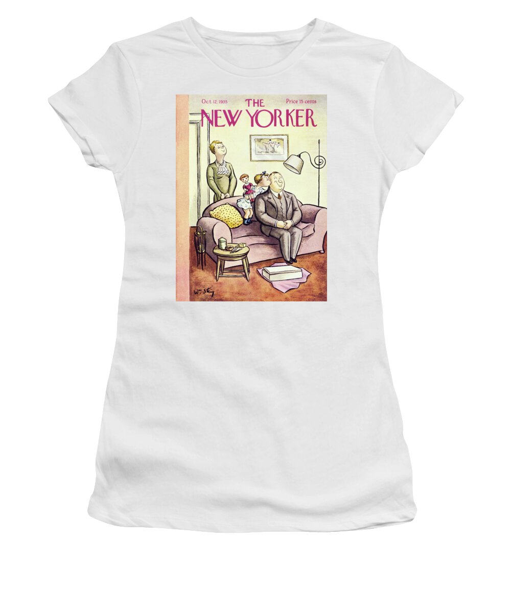 Child Women's T-Shirt featuring the painting New Yorker October 12 1935 by William Steig