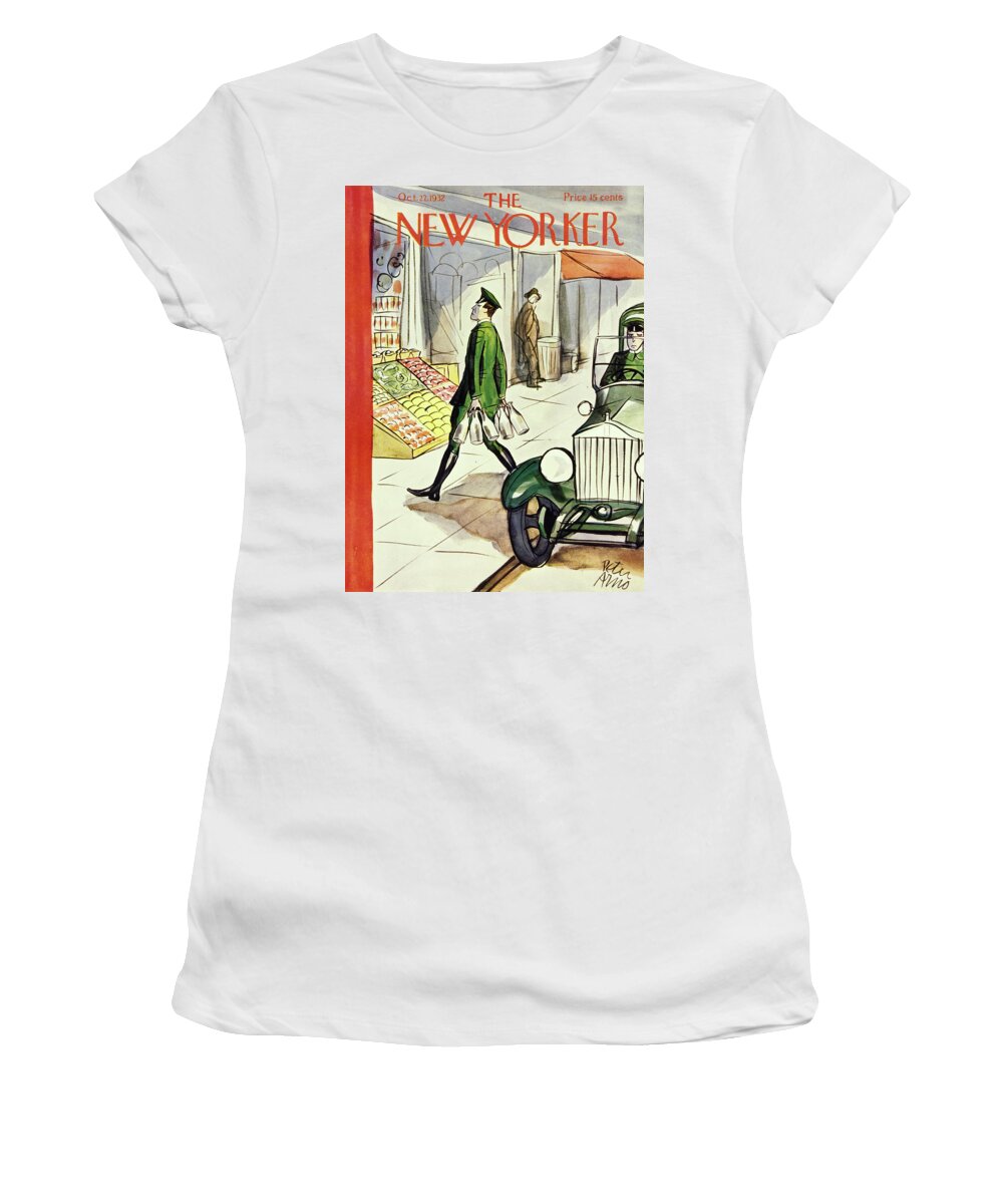 Illustration Women's T-Shirt featuring the painting New Yorker October 22 1932 by Peter Arno