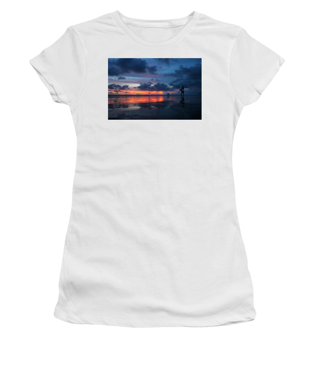 Sunset Women's T-Shirt featuring the photograph Nosara Sunset by Nathan Miller