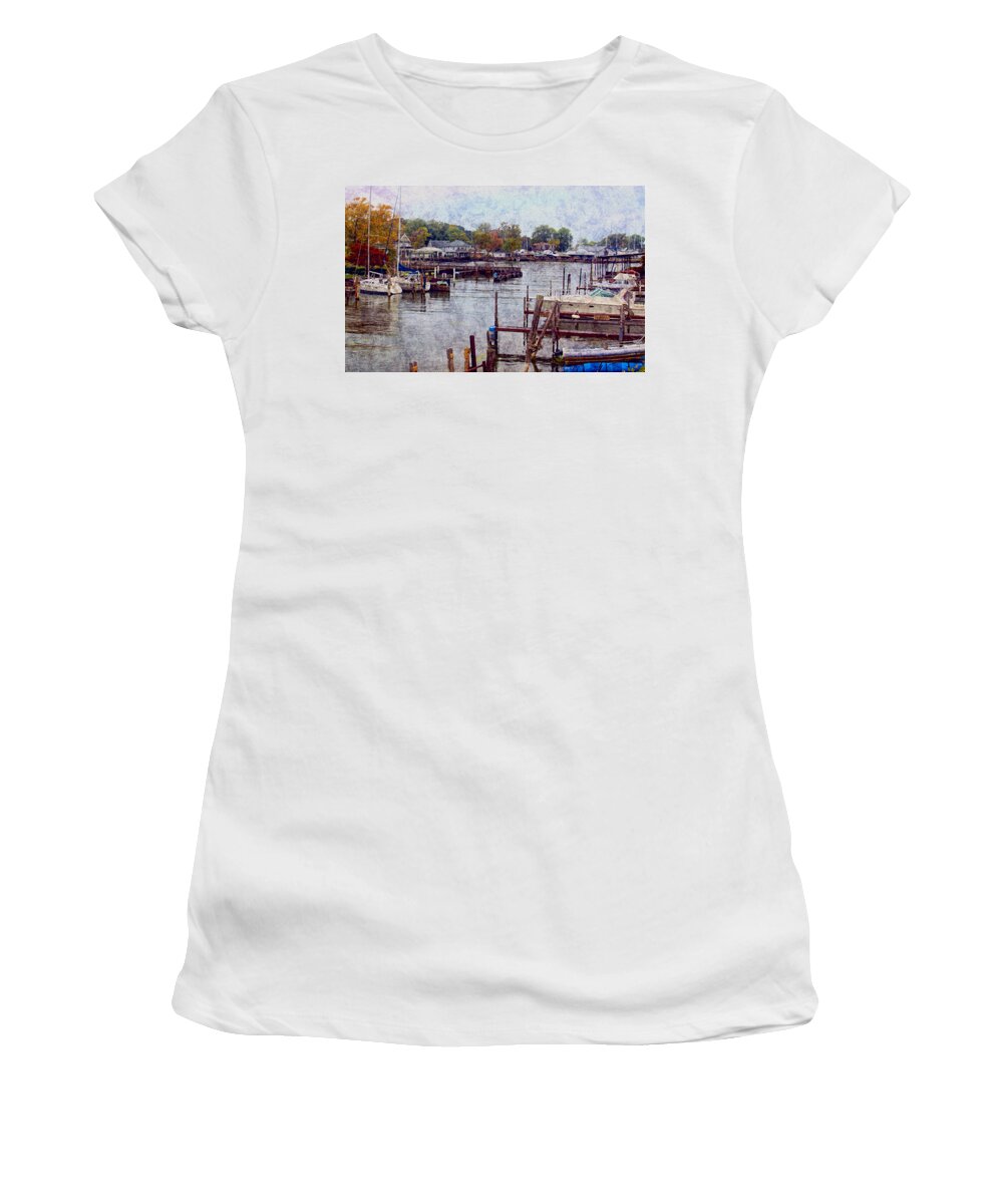 Olcott Beach. Lake Ontario N.y. Lake Women's T-Shirt featuring the photograph Olcott by Tammy Espino
