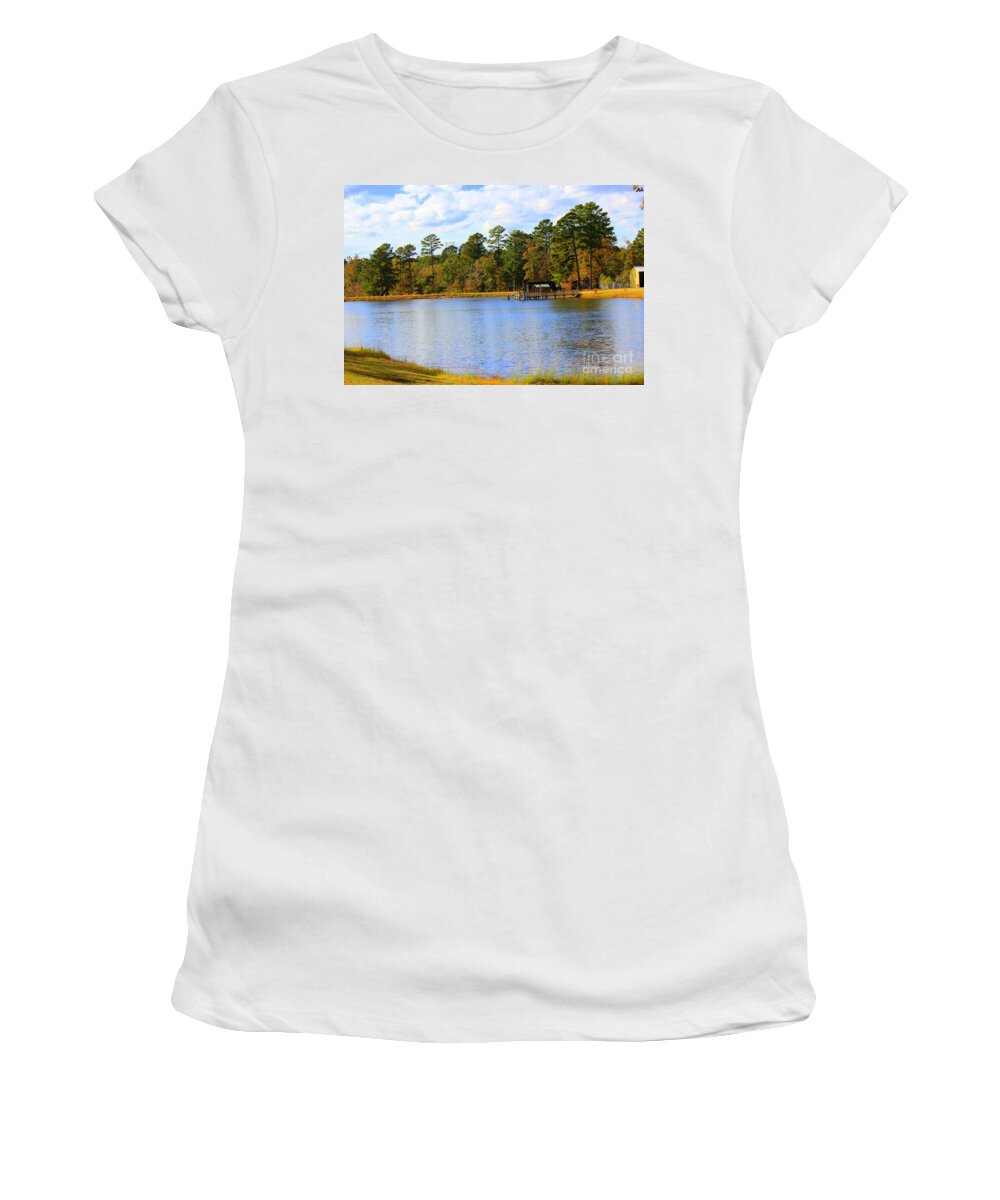 Autumn Days Women's T-Shirt featuring the photograph On An Autumn Day by Kathy White