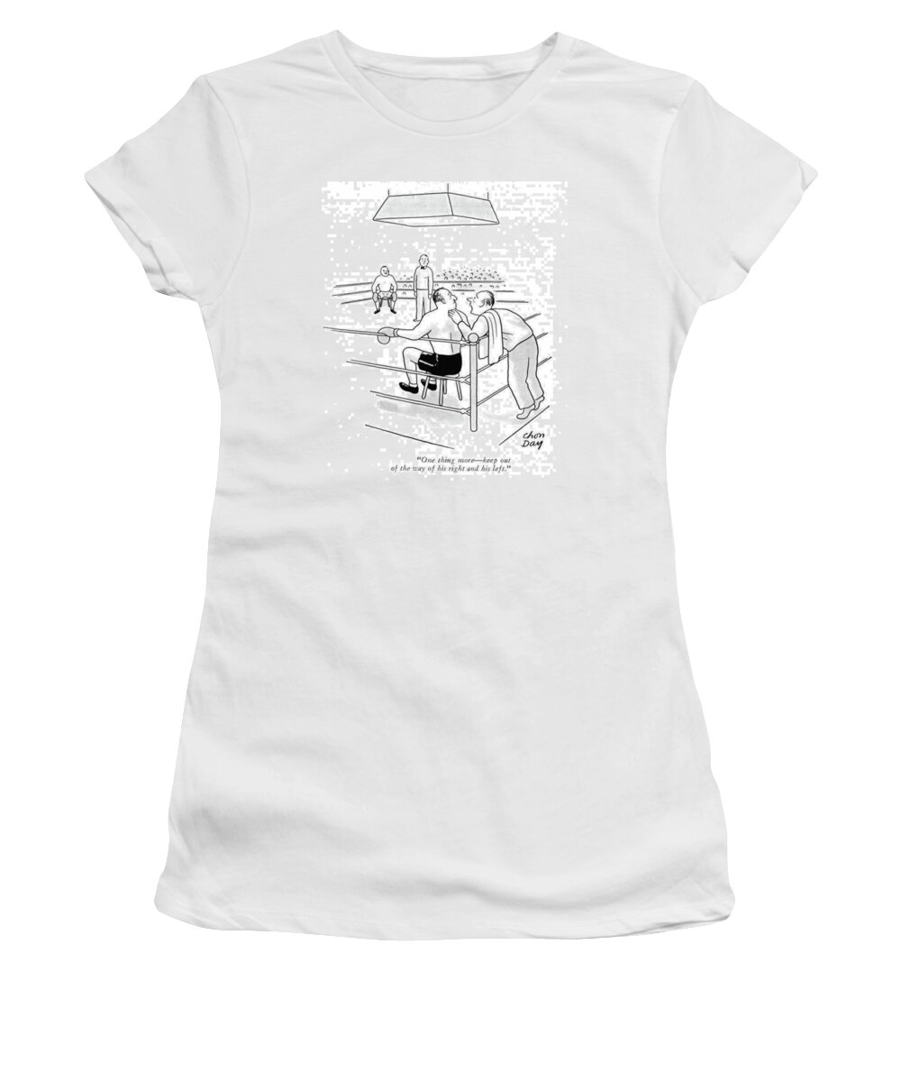 110978 Cda Chon Day Women's T-Shirt featuring the drawing One Thing More by Chon Day