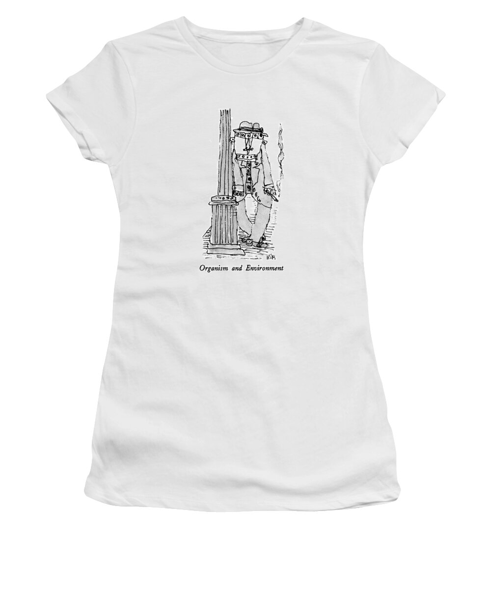 Organism And Environment

Organism And Environment: Title. Man With Abstract Double Face And Cigarette Leans Against Lamppost. 
Urban Women's T-Shirt featuring the drawing Organism And Environment by William Steig