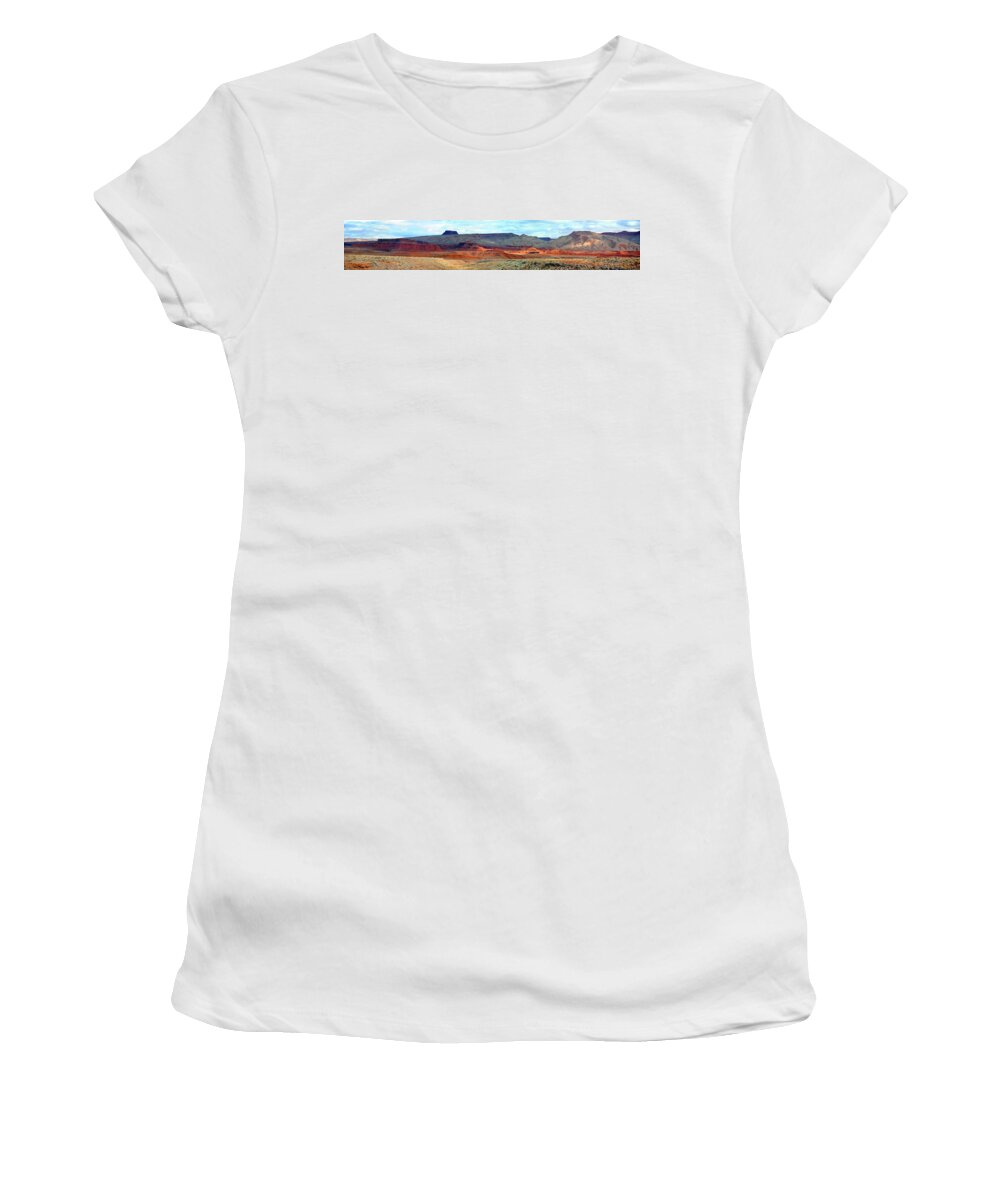 United States Women's T-Shirt featuring the photograph Painted Mountains by Richard Gehlbach