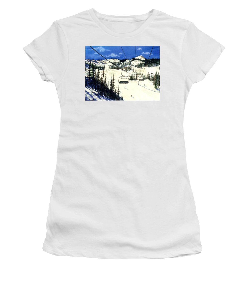 Water Color Paintings Women's T-Shirt featuring the painting Paradise Bowl by Barbara Jewell