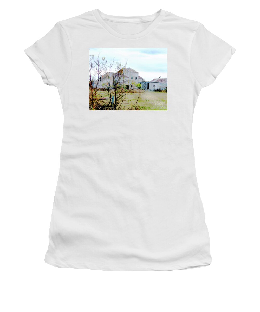 Cotton Farm Women's T-Shirt featuring the digital art Passed by Lizi Beard-Ward