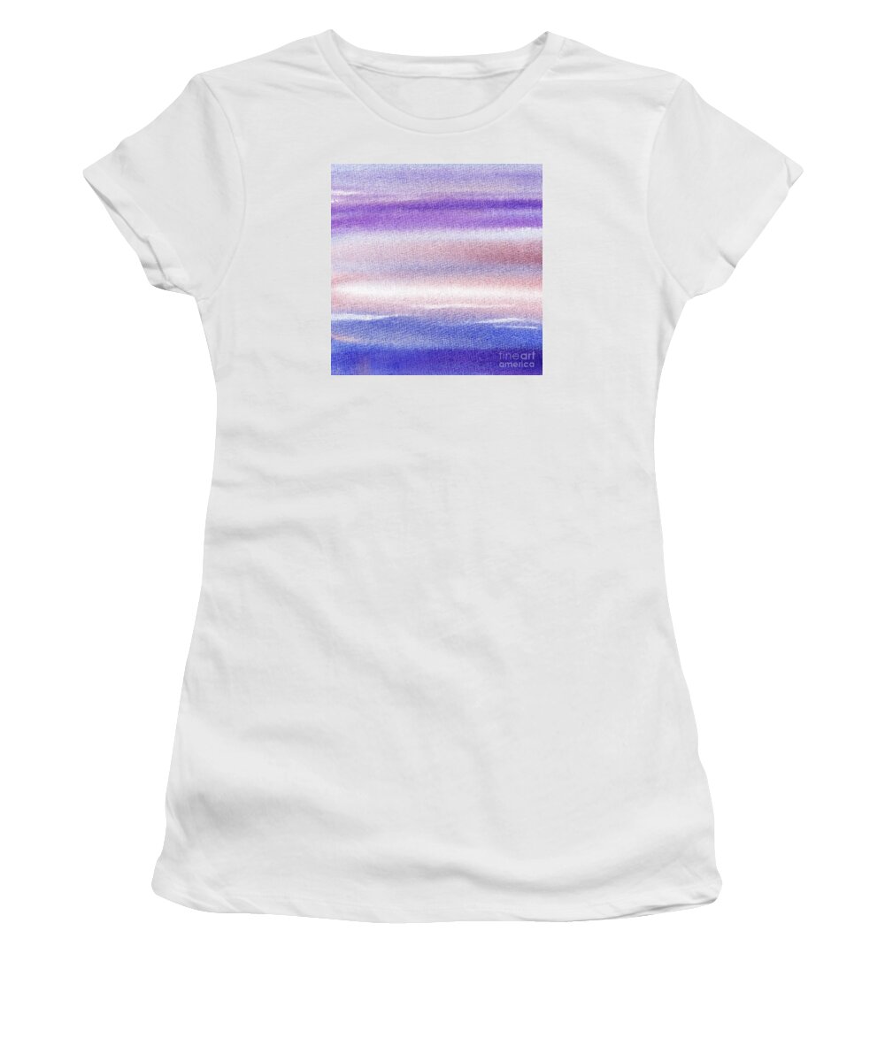 Sky Women's T-Shirt featuring the painting Pearly Sky Abstract II by Irina Sztukowski