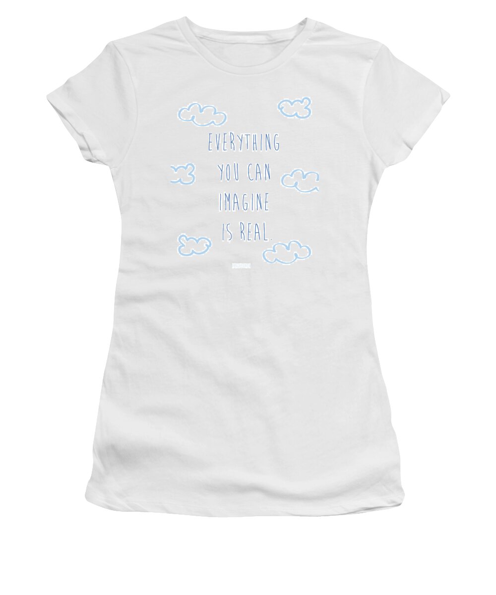 Picasso Women's T-Shirt featuring the digital art Picasso quote by Gina Dsgn