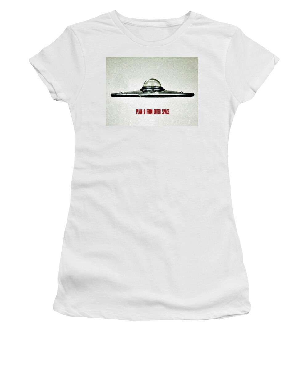 Ufo Women's T-Shirt featuring the photograph Plan 9 From Outer Space by Benjamin Yeager