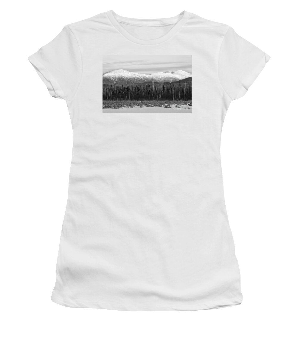 Cohos Regional Trail Women's T-Shirt featuring the photograph Presidential Range - Pondicherry Wildlife Refuge New Hampshire by Erin Paul Donovan