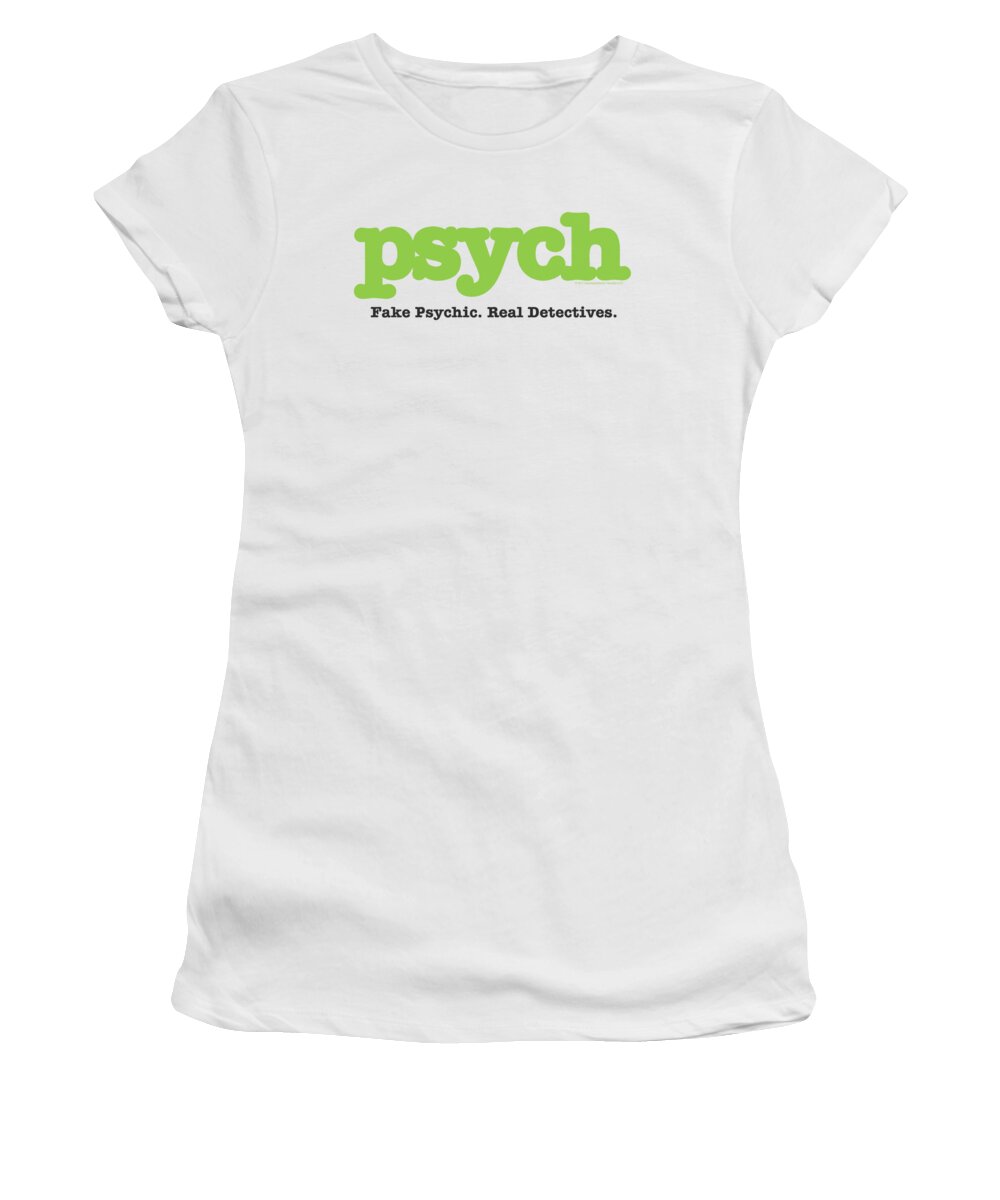 Psych Women's T-Shirt featuring the digital art Psych - Title by Brand A