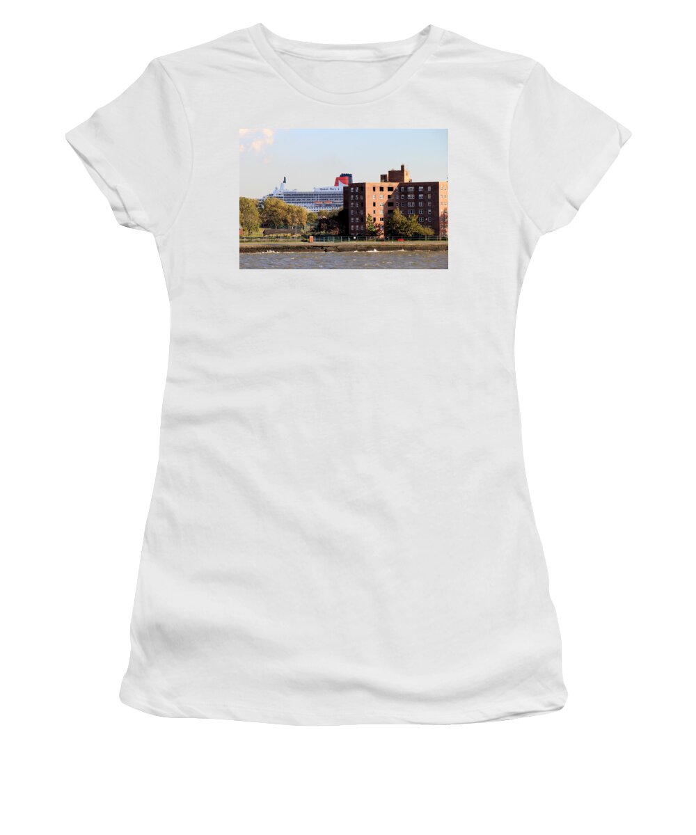 New York City Women's T-Shirt featuring the photograph Queen Mary 6 by Andrew Fare