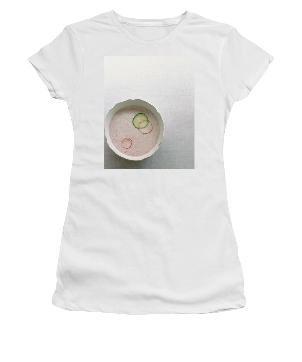 Cooking Women's T-Shirt featuring the photograph Radish Buttermilk Soup by Romulo Yanes