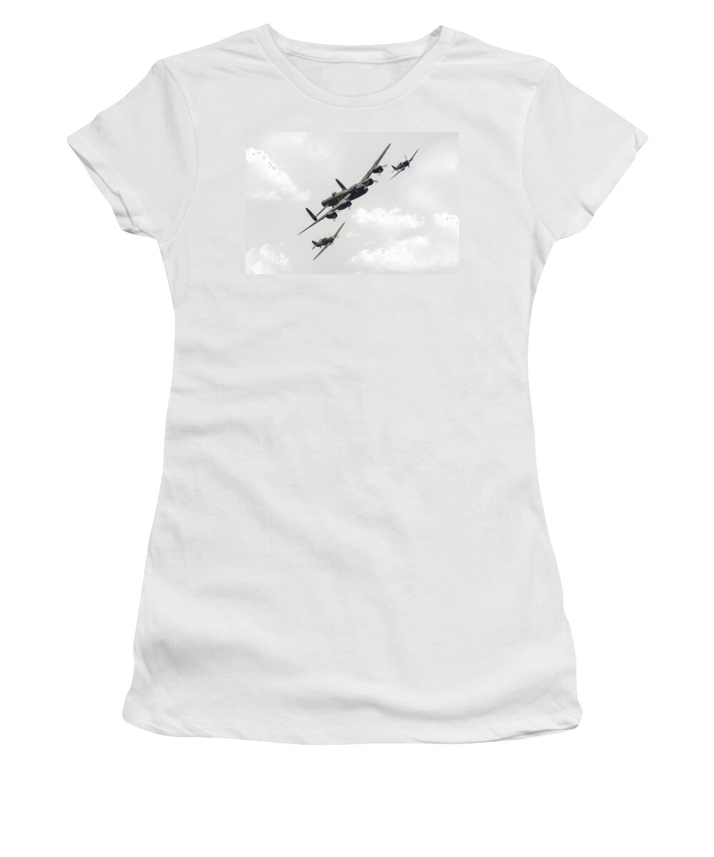 Bbmf Women's T-Shirt featuring the photograph RAFs Finest by Airpower Art