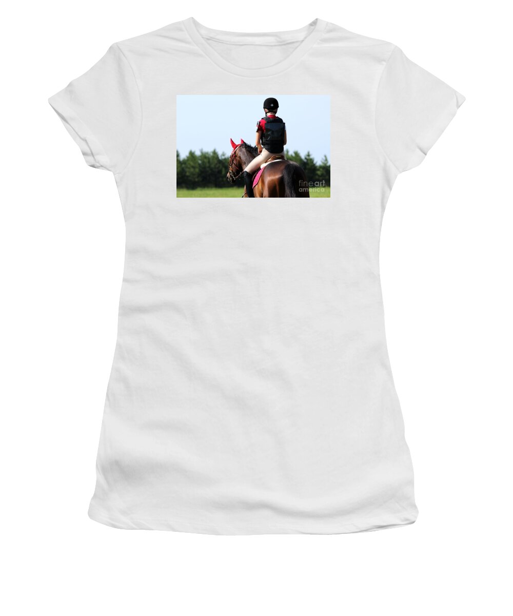 Horse Women's T-Shirt featuring the photograph Ready to Go by Janice Byer