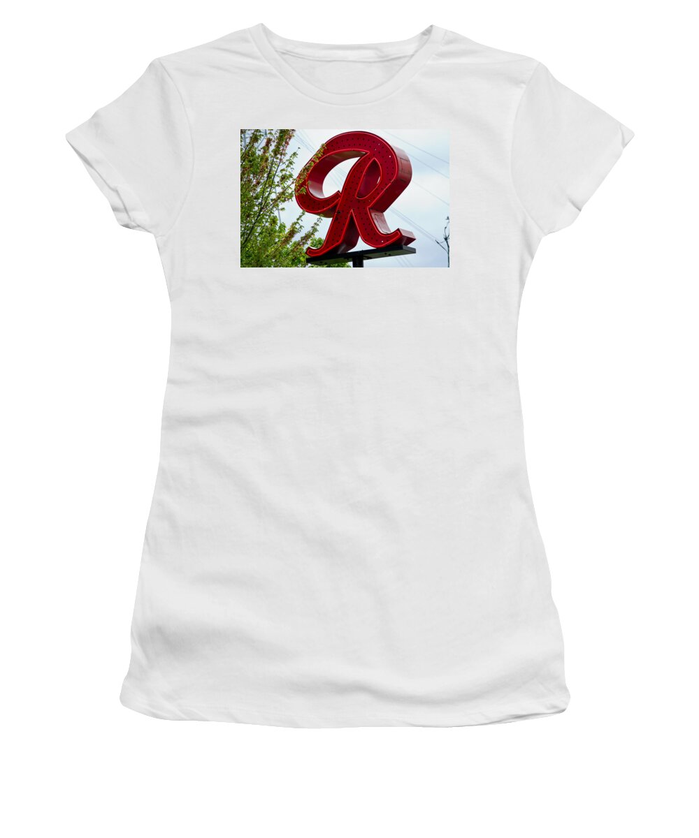 Rainier R Women's T-Shirt featuring the photograph Red by Tikvah's Hope