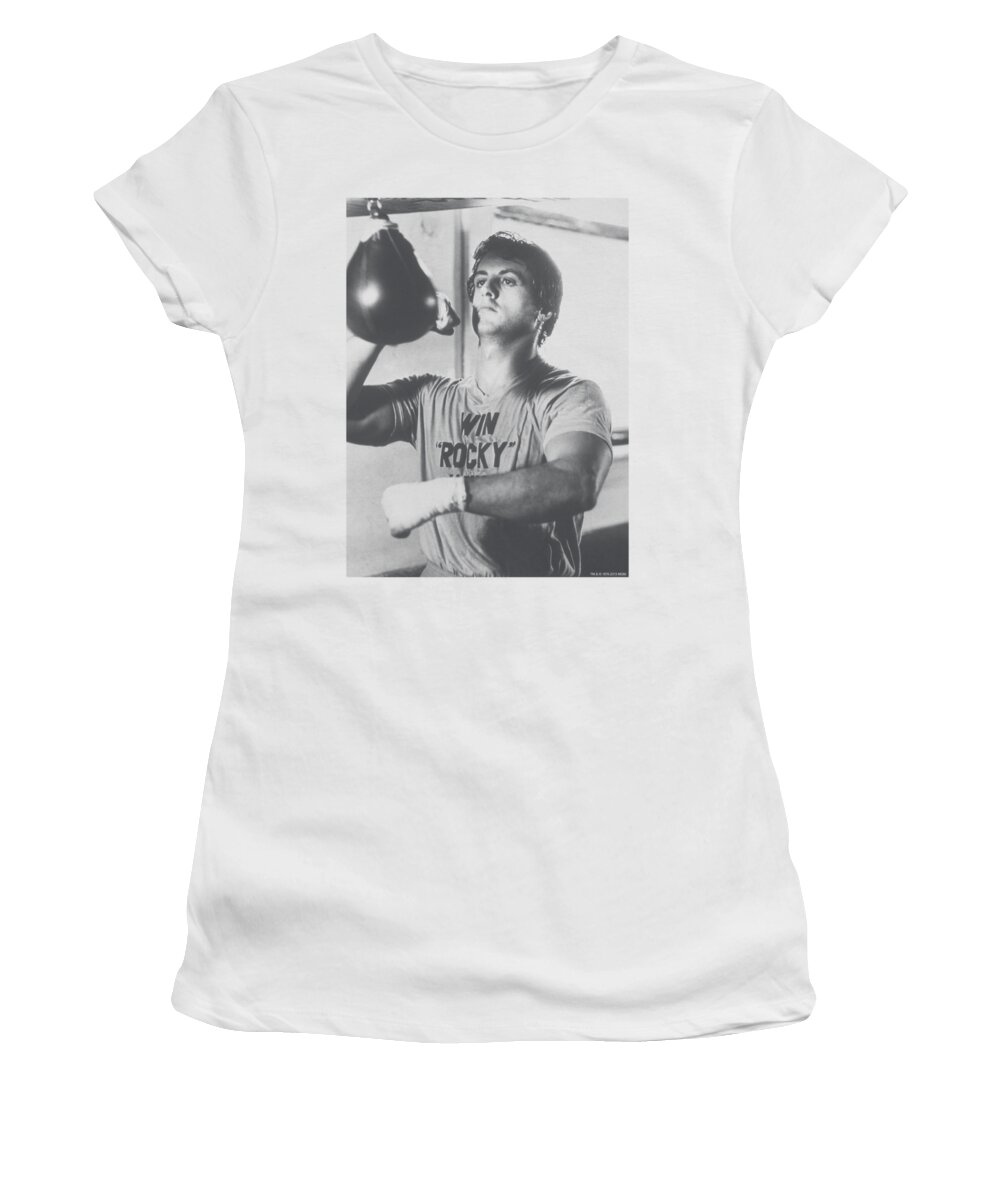 Rocky Women's T-Shirt featuring the digital art Rocky - Square by Brand A